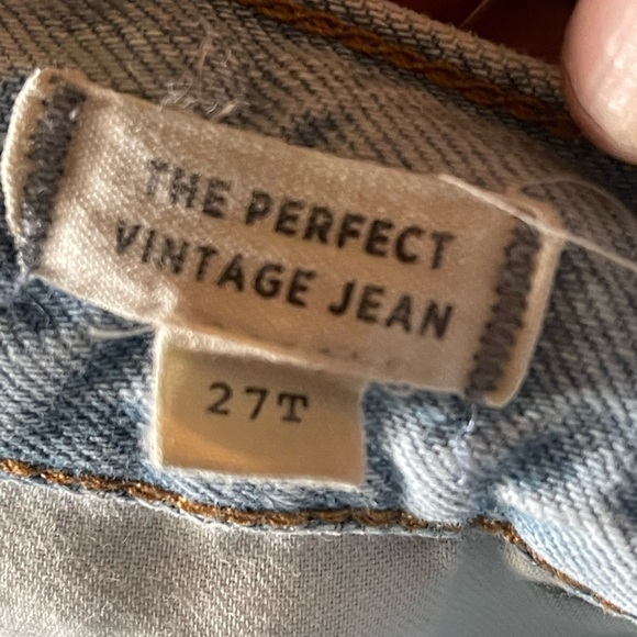 Madewell The Perfect Vintage Jean in Fitzgerald Wash Size 27T - Picture 5 of 5